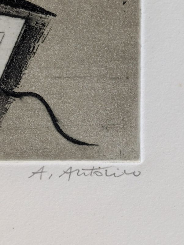 Le carton ouvert (Aquatinte) - Annapia ANTONINI