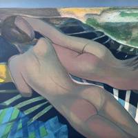 Camille Hilaire (1916-2004) // Nus sur le transat (Lithographie) — Artistes Divers
