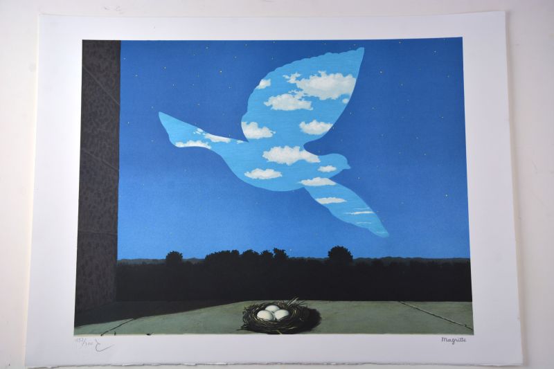 Die R&uuml;ckkehr (Farblithographie) - René MAGRITTE
