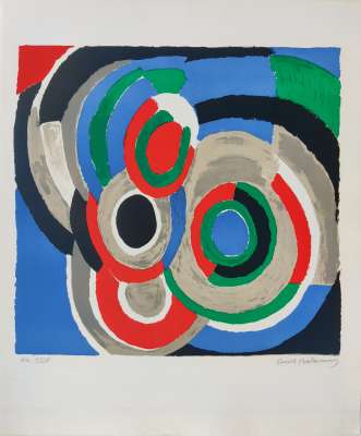 Hommage à Stravinsky (Lithographie) - Sonia DELAUNAY
