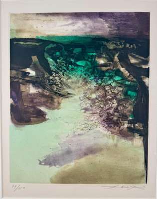 Canto Pisan (planche 6) (Eau-forte et aquatinte) - Wou-ki  ZAO