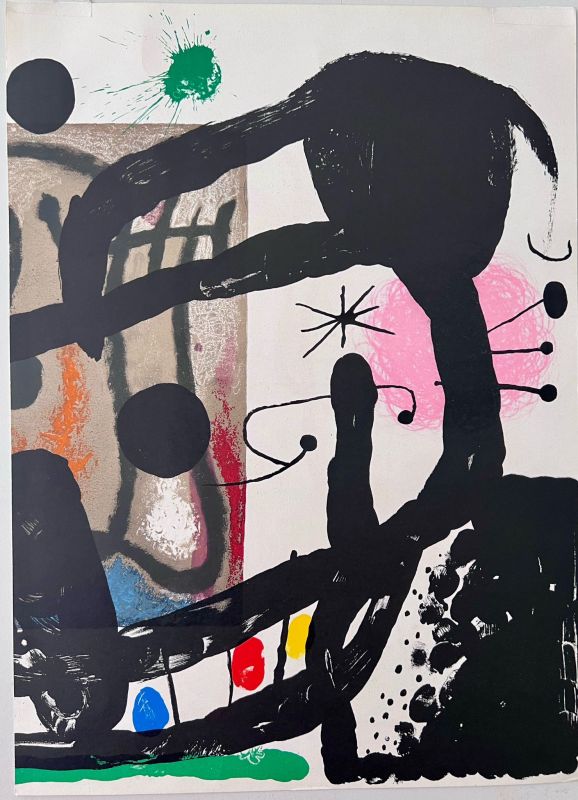 Derri&egrave;re le Miroir (Lithographie) - Joan  MIRO