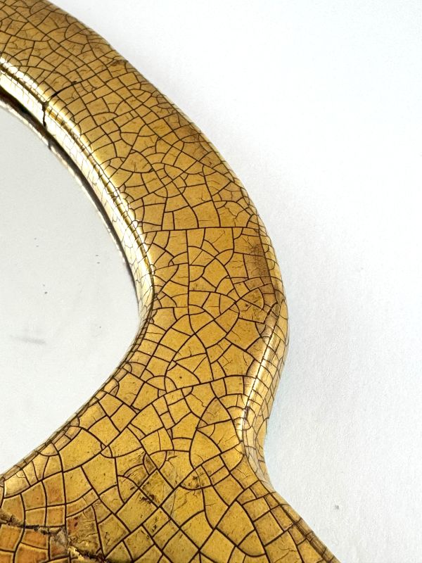 Gilded mirror (Ceramic) - Mithé ESPELT