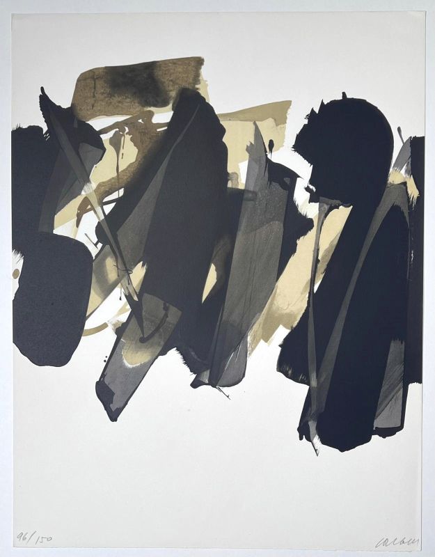 Lithografie n°14 (Farblithographie) - Pierre  SOULAGES