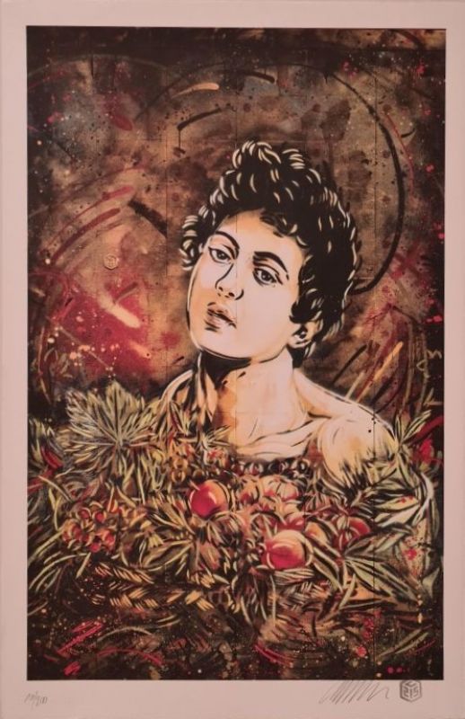 C215 (Christian Guémy) (1973) / Bacchus (Lithograph) -  C215