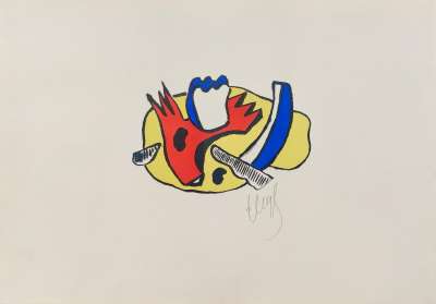 Nature morte (Farblithographie) - Fernand LEGER