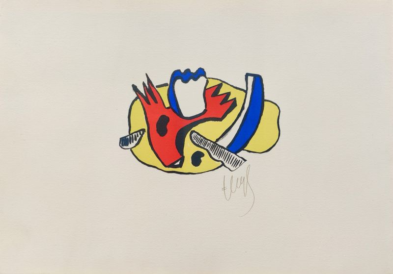 Nature morte (Farblithographie) - Fernand LEGER