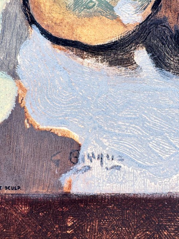 Nature Morte Oblique (Eau-forte et aquatinte) — Georges BRAQUE — Zoom détail