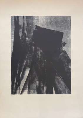 L1977-4 (Autographie) - Hans HARTUNG