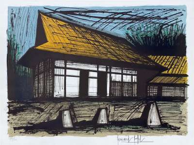 Le jardin des pierres (Farblithographie) - Bernard BUFFET