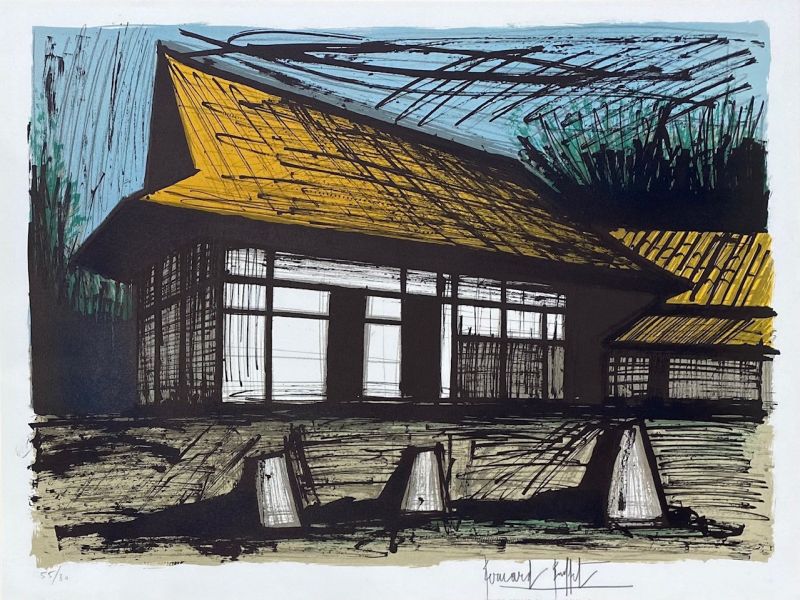 Le jardin des pierres (Lithograph) - Bernard BUFFET