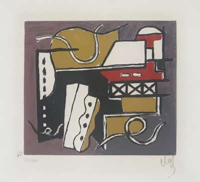 Construction (Sérigraphie) - Fernand LEGER