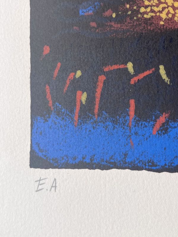 The Moon and the Sun (Lithograph) - André  MASSON