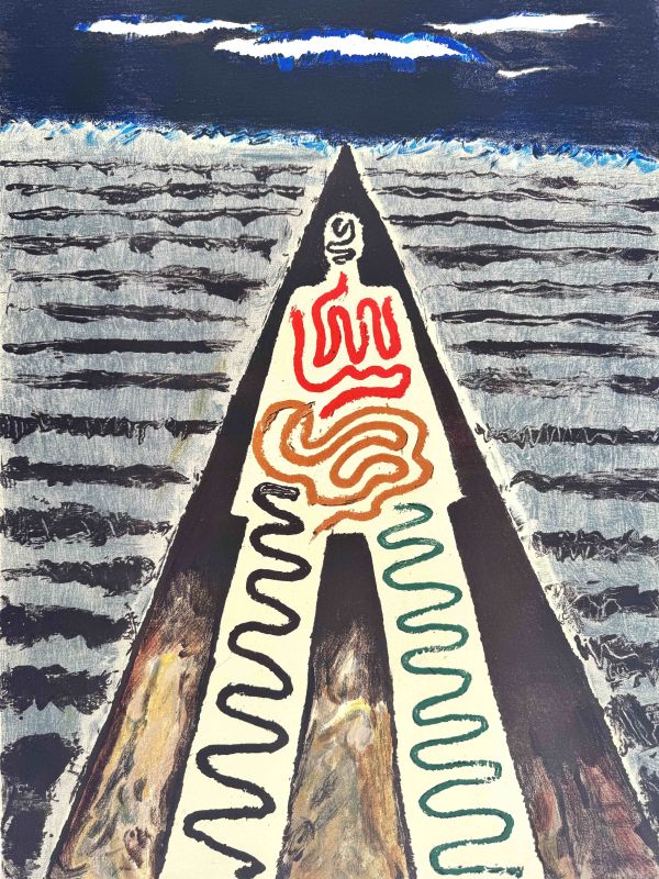 La nuit de Saint Jean de Luz (Lithographie) — MAN RAY — Zoom détail