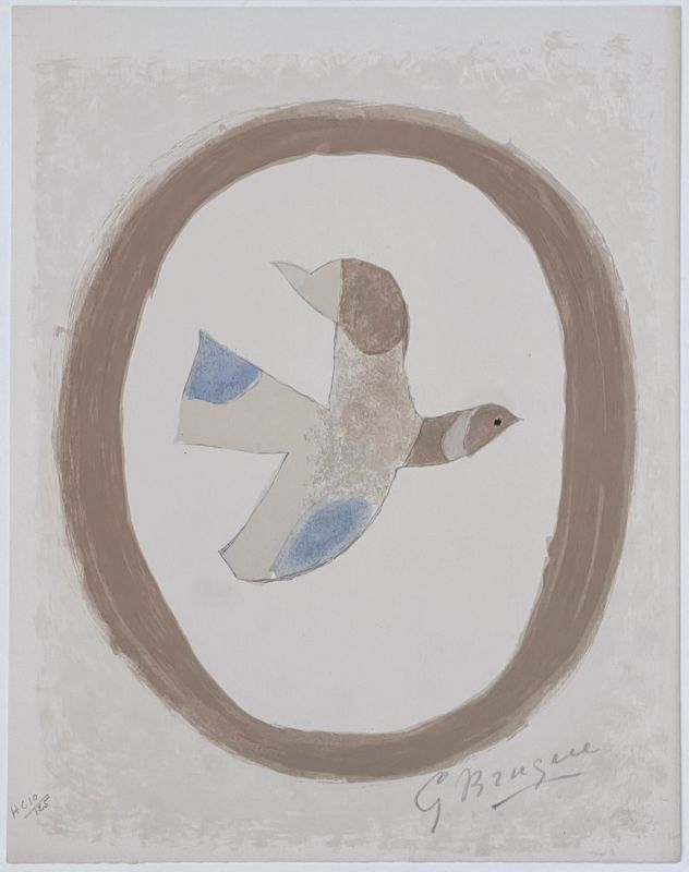 The sand bird (Lithograph) - Georges BRAQUE