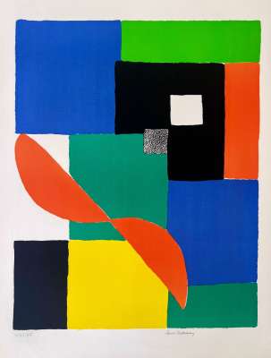 Hélice Rouge (Litografía) - Sonia DELAUNAY