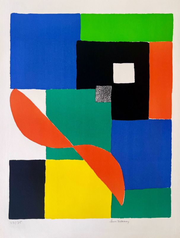 Hélice Rouge (Litografía) - Sonia DELAUNAY