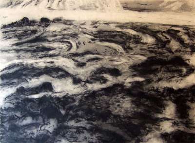 Marée montante (Charcoal) - Jean-Jacques  DOURNON