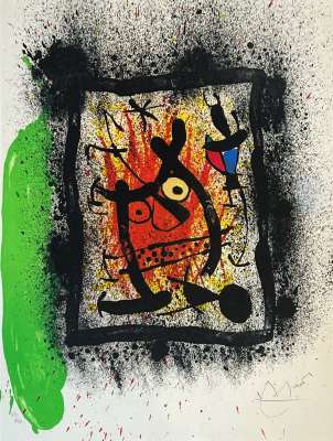 Das Lebenslangliches interview (Farblithographie) - Joan  MIRO