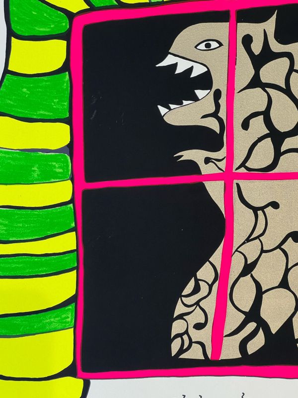 Nana Power : Tea time (planche XIV) (Sérigraphie) - Niki DE SAINT PHALLE