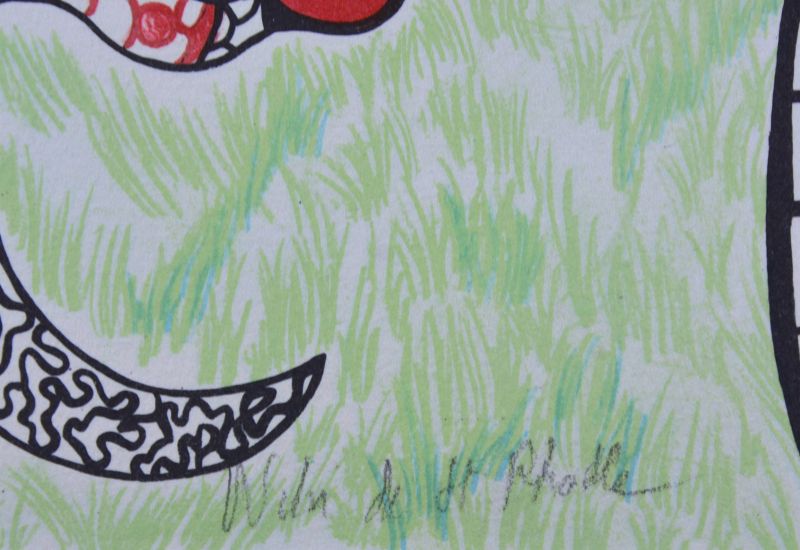 Leaving school (Lithograph) - Niki DE SAINT PHALLE