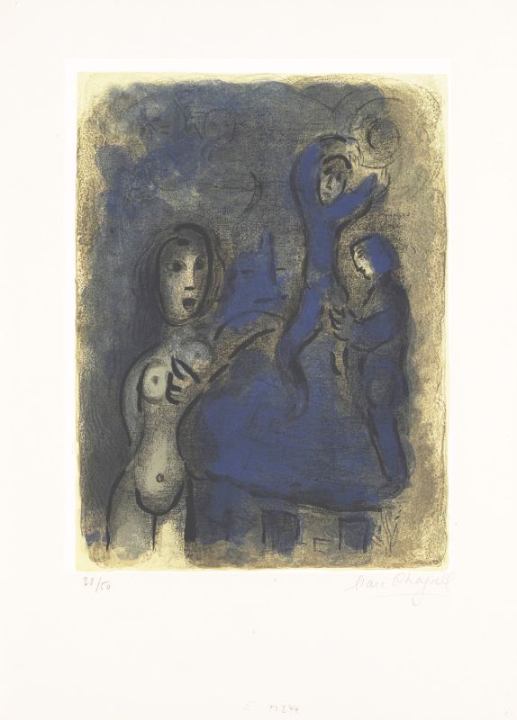 Rahab and the Spies of Jericho (Lithograph) - Marc CHAGALL