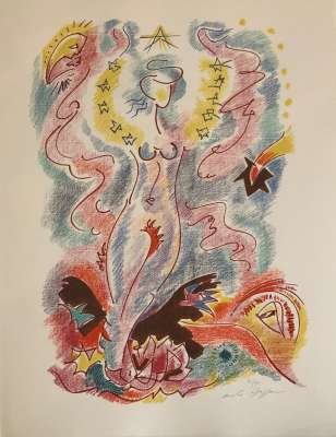 Sonnets by Louise Labé (Lithograph) - André  MASSON
