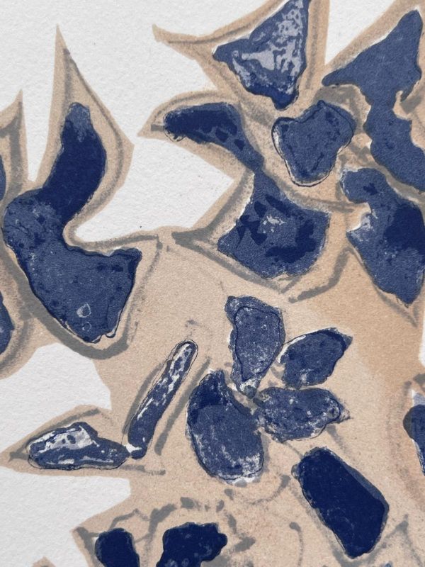 Giroflée bleue "Lettera Amorosa" (Farblithographie) - Georges BRAQUE