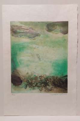 Canto Pisan (planche 8) (Etching and aquatint) - Wou-ki  ZAO