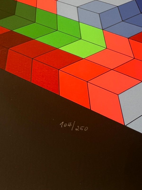 Tsiga (Serigrafía) - Victor  VASARELY