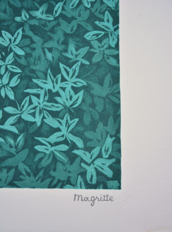 Der Wasserfall (Farblithographie) - René MAGRITTE