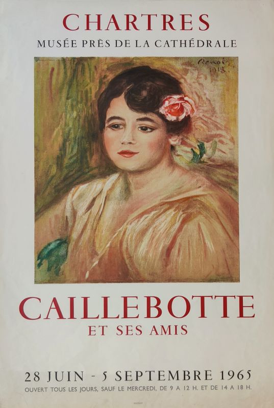 Gustave Caillebotte (1848-1894) // Musée près de la Cathédrale, Chartres 1965 (Affiche) -  Artistes Divers