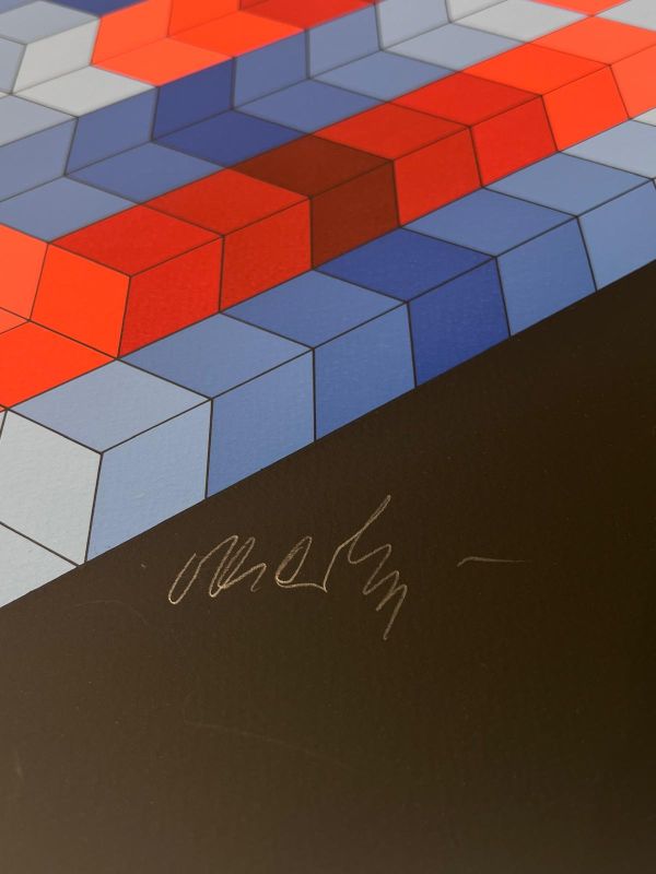 Tsiga (Serigrafía) - Victor  VASARELY