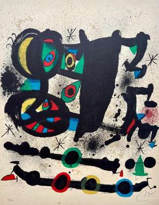 Exposicion Homenaje a Josep Lluis Sert (Lithographie) - Joan  MIRO