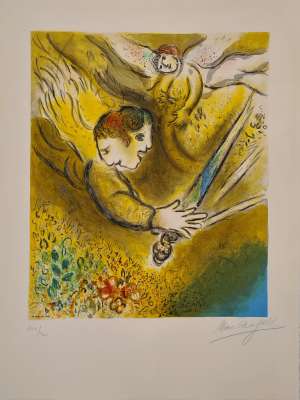 The Angel of Judgement (Lithograph) - Marc CHAGALL