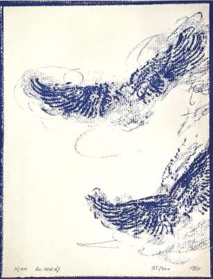Igor MITORAJ (1944-2014) // Ailes Bleues (Litografía) -  Artistes Divers