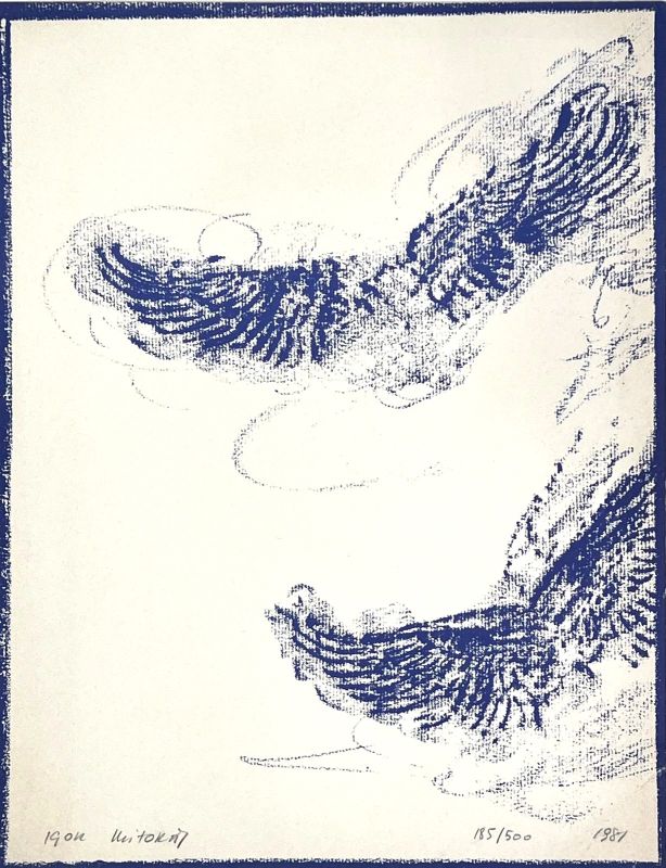 Igor MITORAJ (1944-2014) // Blue Wings (Lithograph) — Artistes Divers