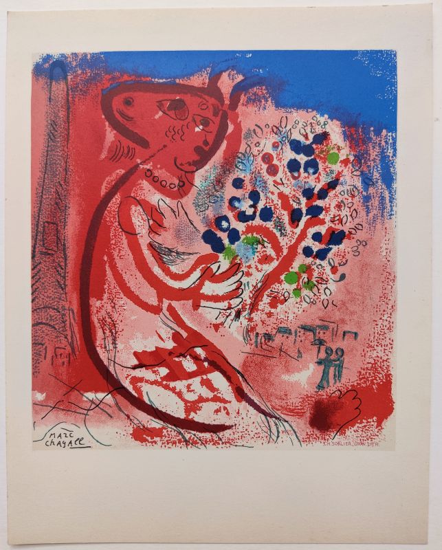 Hommage an Dufy (Farblithographie) - Marc CHAGALL