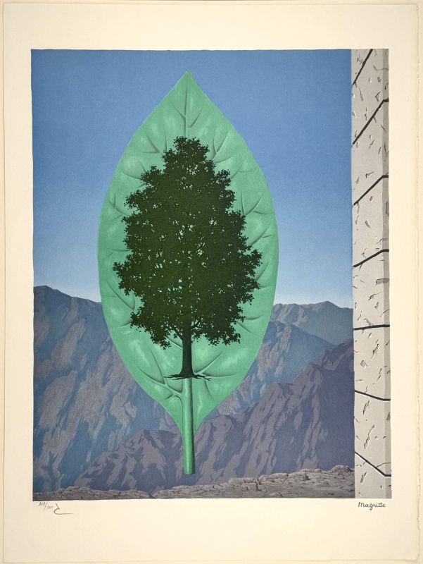 Le dernier cri (Farblithographie) — René MAGRITTE — Ansicht mit Rändern