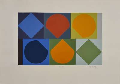 Beryll - 1X (Sérigraphie) - Victor  VASARELY