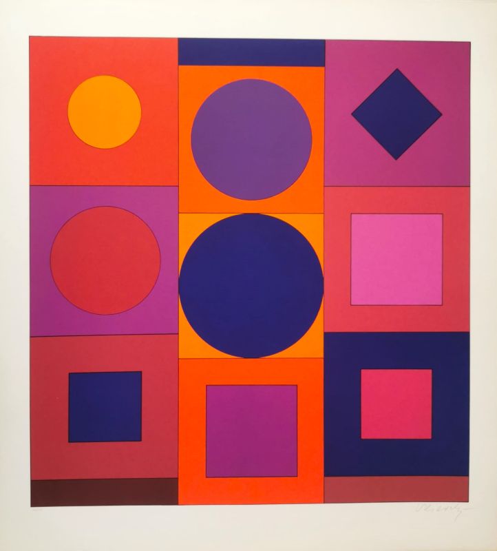 Granat (Sérigraphie) - Victor  VASARELY
