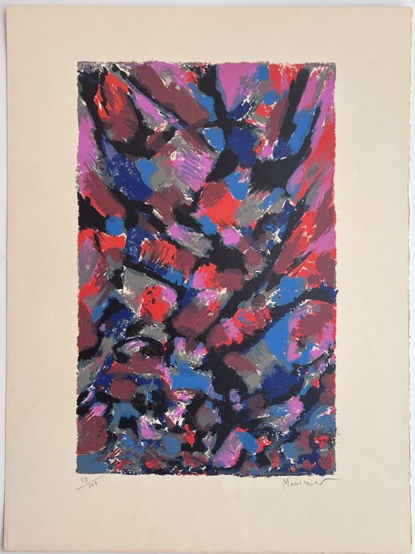 Le Ravin (Farblithographie) - Alfred  MANESSIER