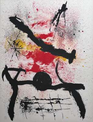 Sans titre (Farblithographie) - Joan  MIRO