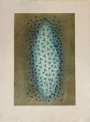 Glints of blue (Engraving) - Arthur Luiz  PIZA