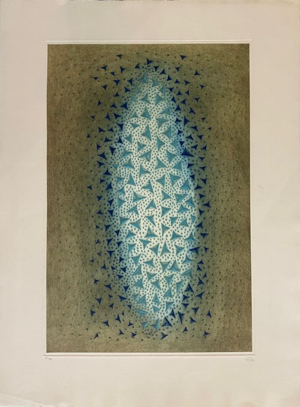 Eclats du bleu (Gravure) - Arthur Luiz  PIZA