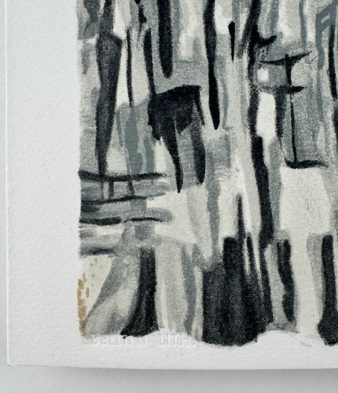 Elegy for Georges Pompidou (Lithograph) - Maria Helena VIEIRA DA SILVA