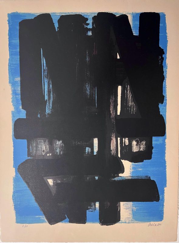 Lithographie n&deg;5 (Lithographie) - Pierre  SOULAGES