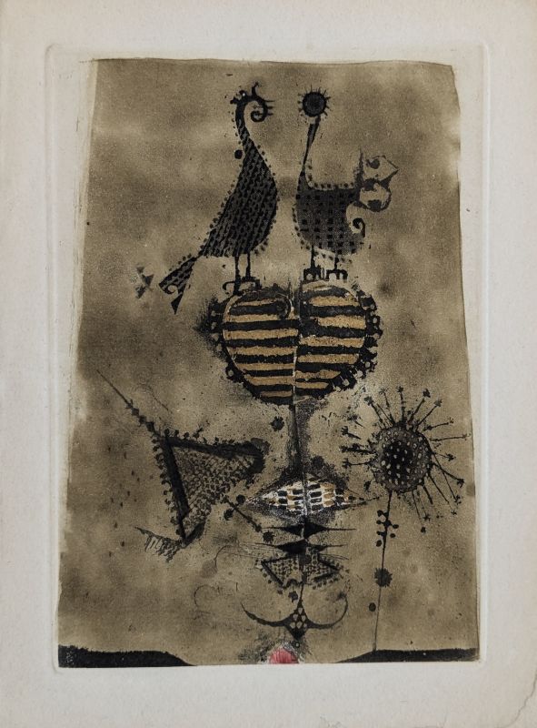 Deux oiseaux III (Grußkarte) - Johnny FRIEDLAENDER