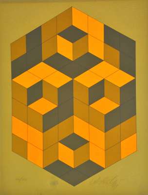Microcosmos (Silkscreen) - Victor  VASARELY