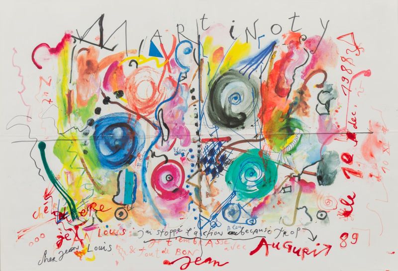 Composition (Ink ) - Jean TINGUELY
